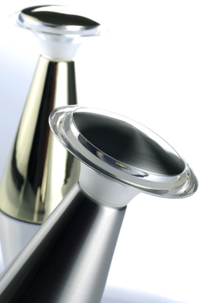 Engelleuchte metallic Satin Nickel / Chrom